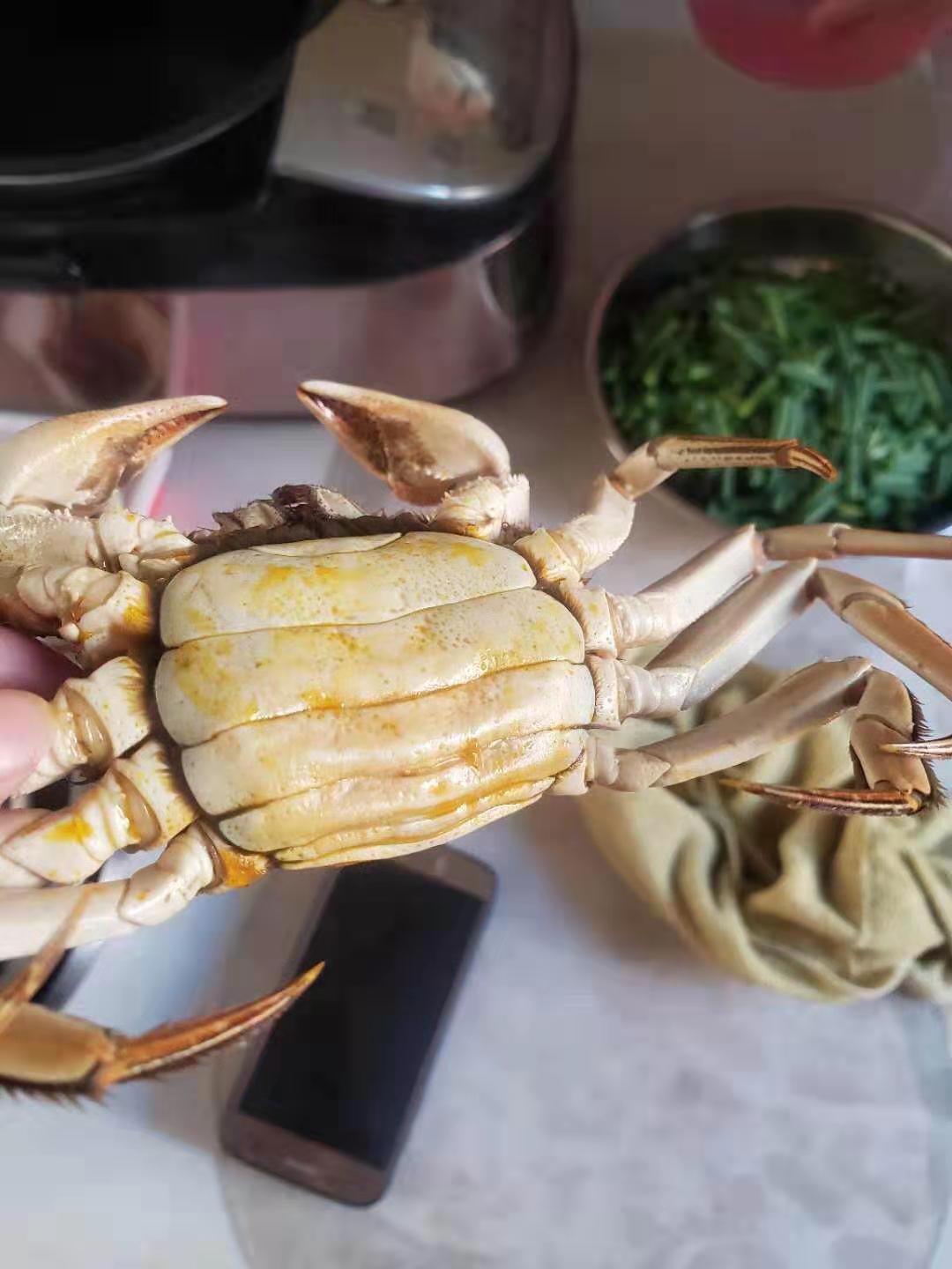 頂蓋肥盤(pán)錦河蟹