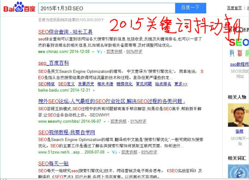 2015百度關鍵詞河蟹事件